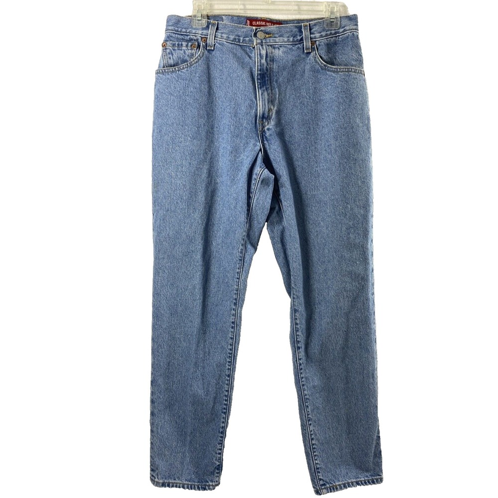 Vintage Levis 550 Jeans Womens 12 M Light Wash Denim Relaxed Fit Tapered Leg